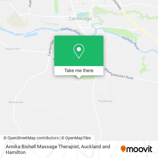 Annika Bishell Massage Therapist map