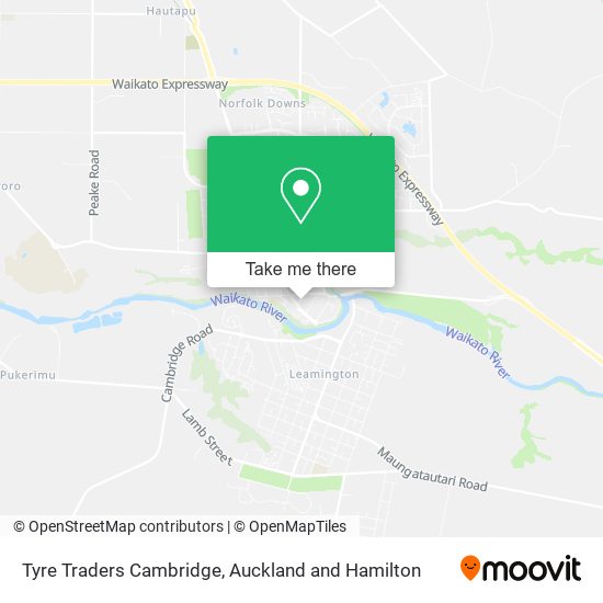 Tyre Traders Cambridge map
