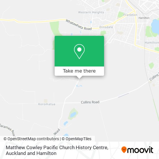 Matthew Cowley Pacific Church History Centre map