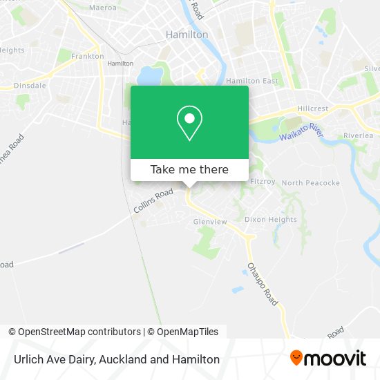 Urlich Ave Dairy map