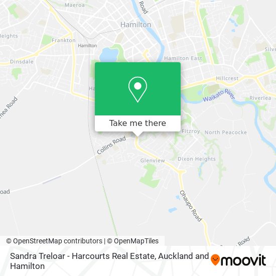 Sandra Treloar - Harcourts Real Estate map
