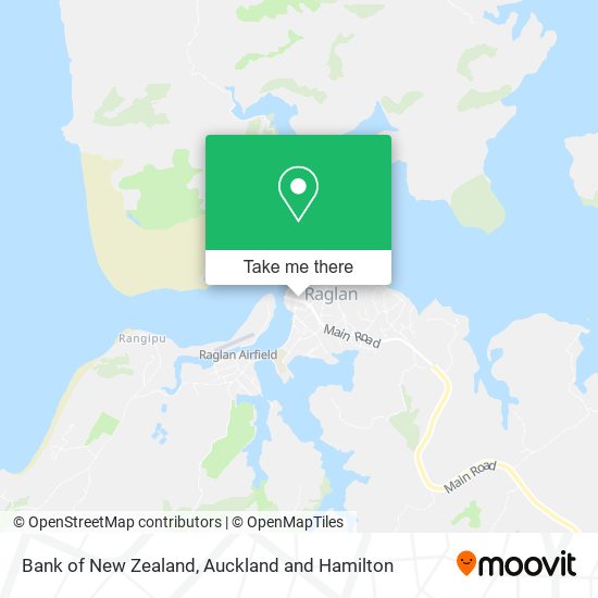 Bank of New Zealand map
