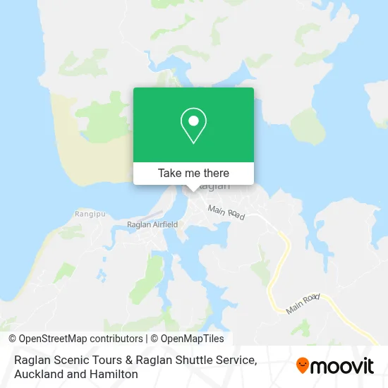 Raglan Scenic Tours & Raglan Shuttle Service map