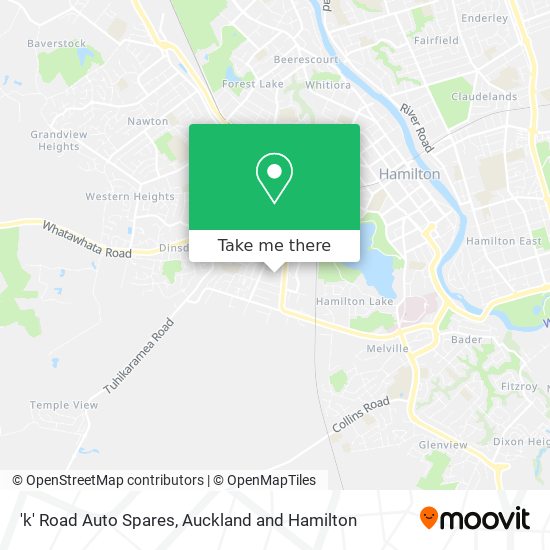 'k' Road Auto Spares map