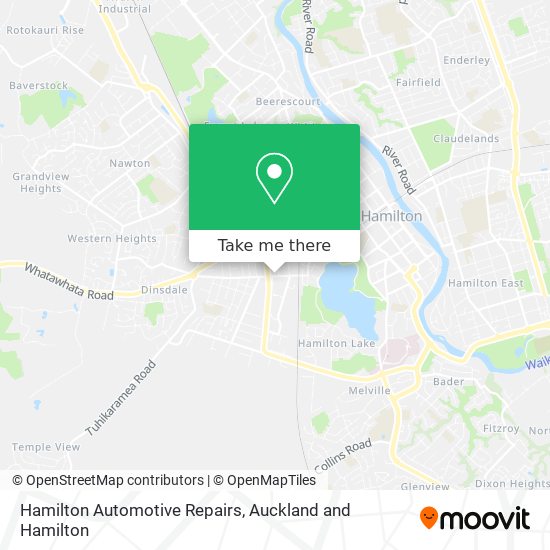 Hamilton Automotive Repairs map