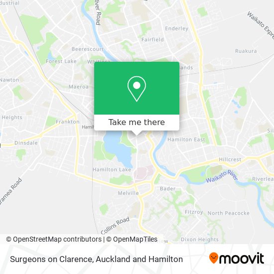 Surgeons on Clarence map