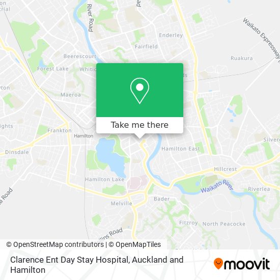Clarence Ent Day Stay Hospital map