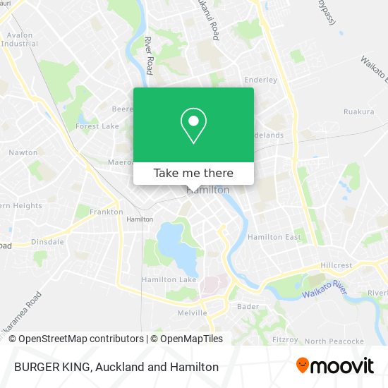 BURGER KING map