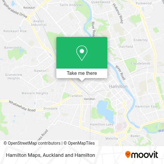 Hamilton Maps map