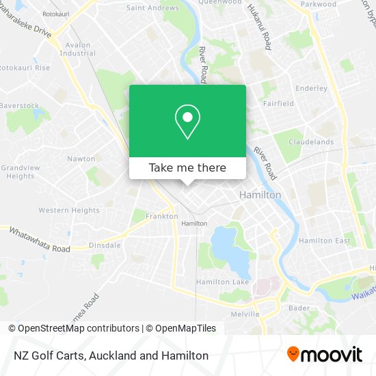 NZ Golf Carts map