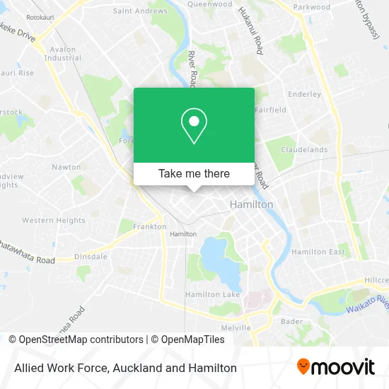 Allied Work Force map