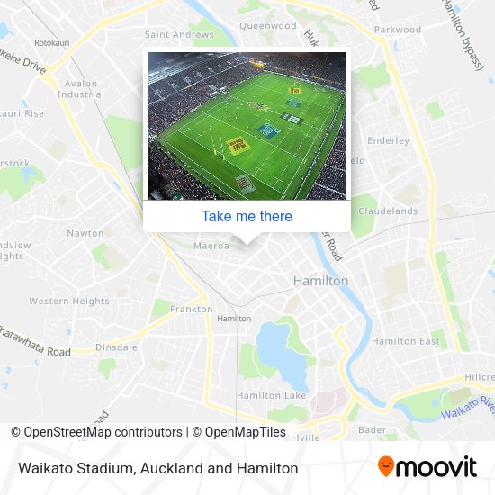 Waikato Stadium map