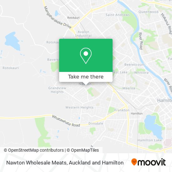 Nawton Wholesale Meats map