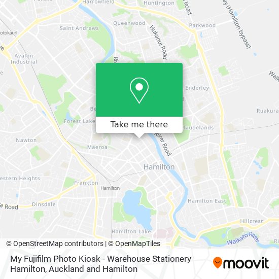 My Fujifilm Photo Kiosk - Warehouse Stationery Hamilton map