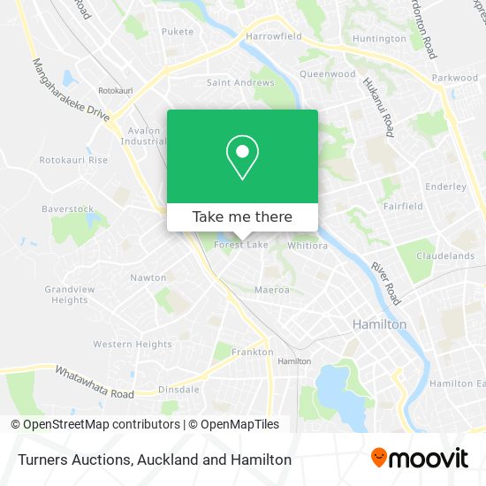 Turners Auctions map