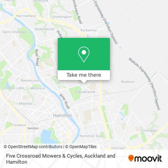 Five Crossroad Mowers & Cycles map