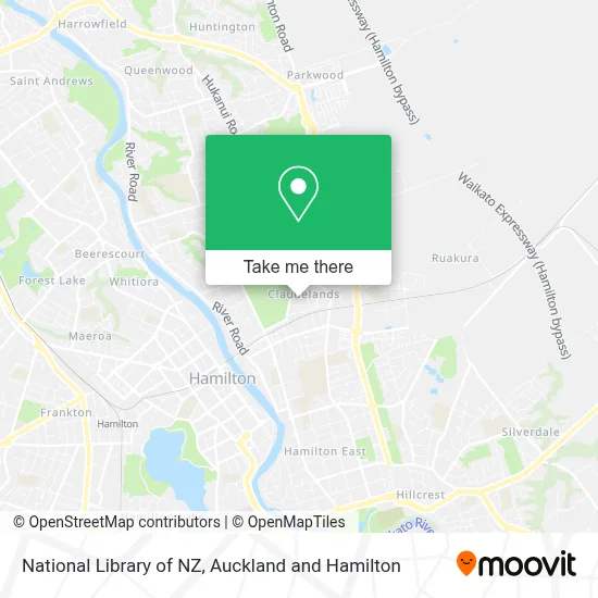 National Library of NZ map