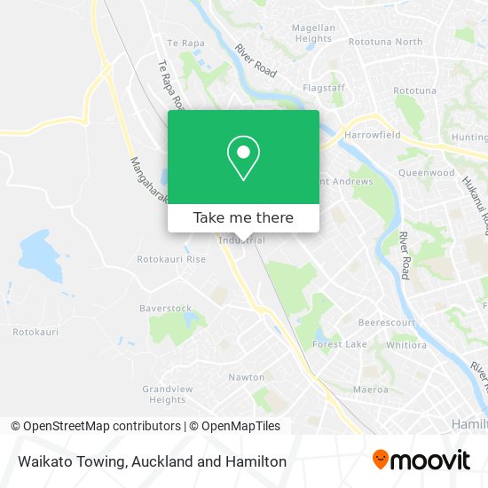 Waikato Towing map