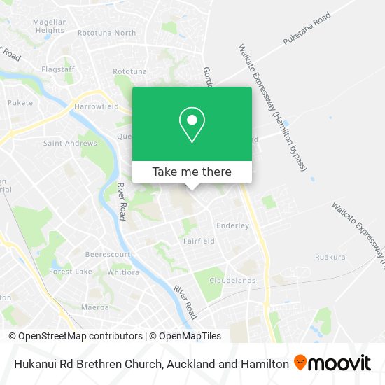 Hukanui Rd Brethren Church map