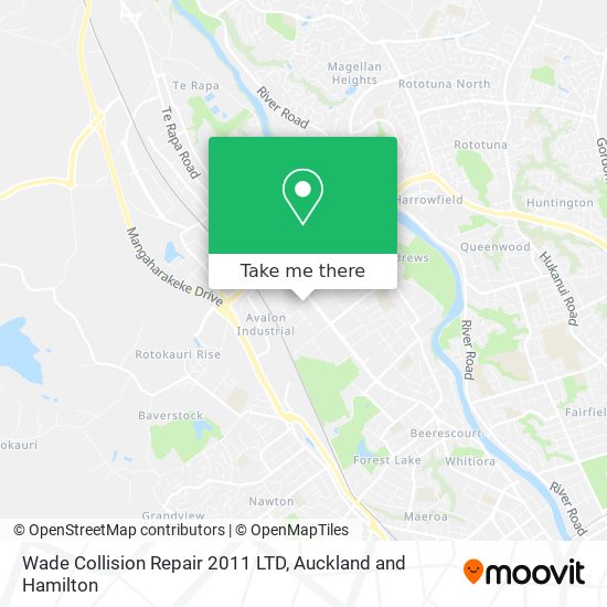 Wade Collision Repair 2011 LTD map