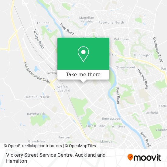 Vickery Street Service Centre map