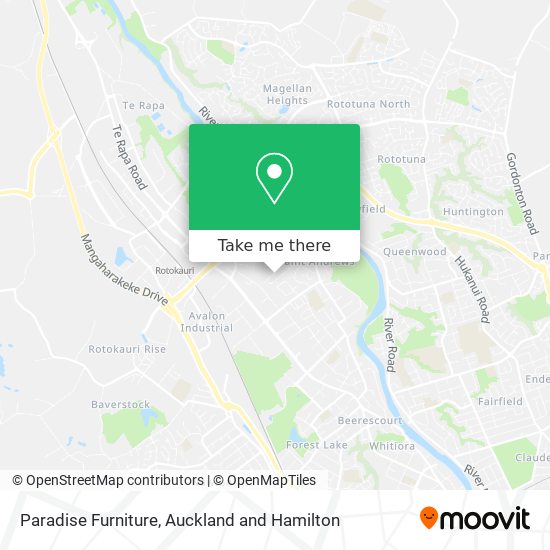 Paradise Furniture map