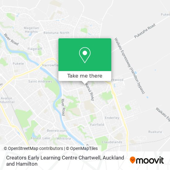 Creators Early Learning Centre Chartwell map