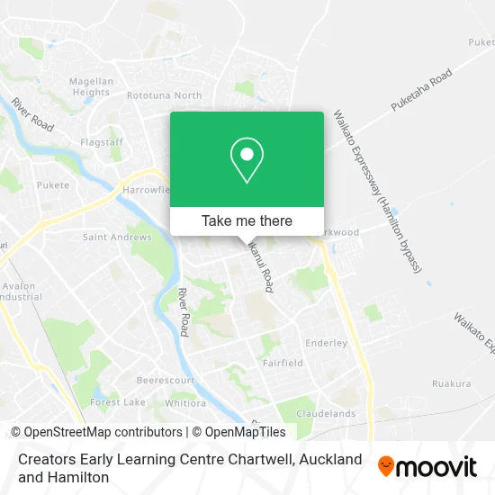 Creators Early Learning Centre Chartwell map