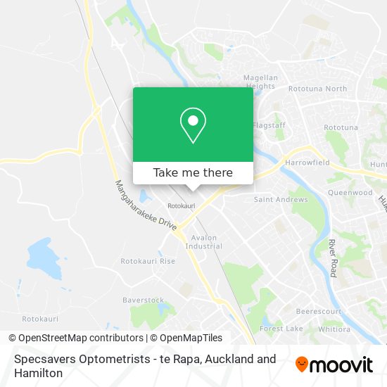 Specsavers Optometrists - te Rapa map