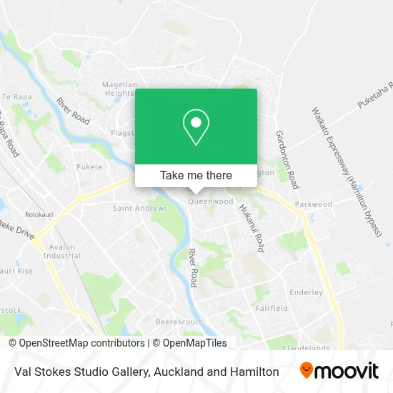 Val Stokes Studio Gallery map