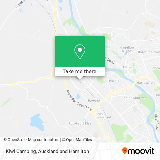 Kiwi Camping map