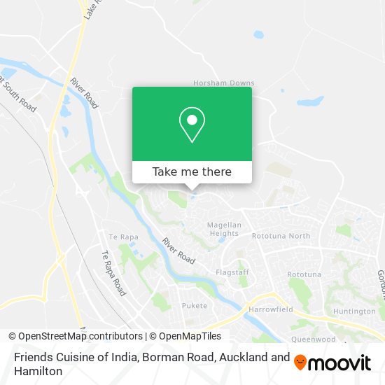 Friends Cuisine of India, Borman Road map