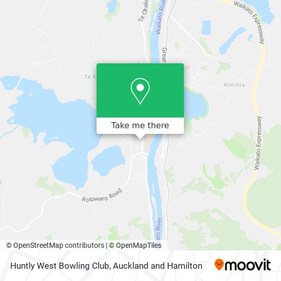 Huntly West Bowling Club map