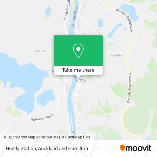 Huntly Station map