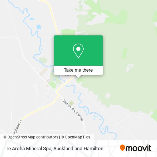 Te Aroha Mineral Spa map