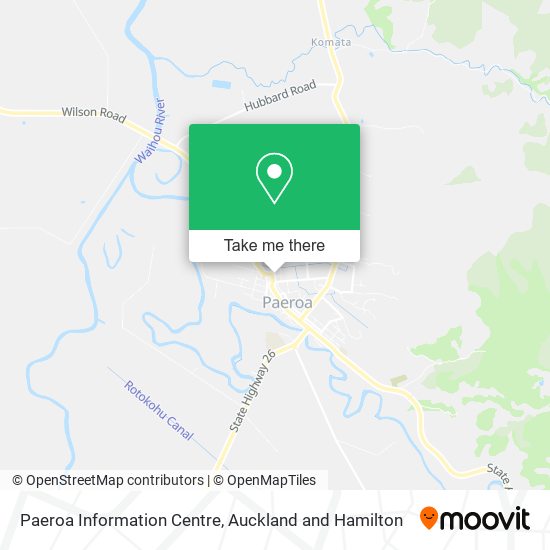 Paeroa Information Centre map