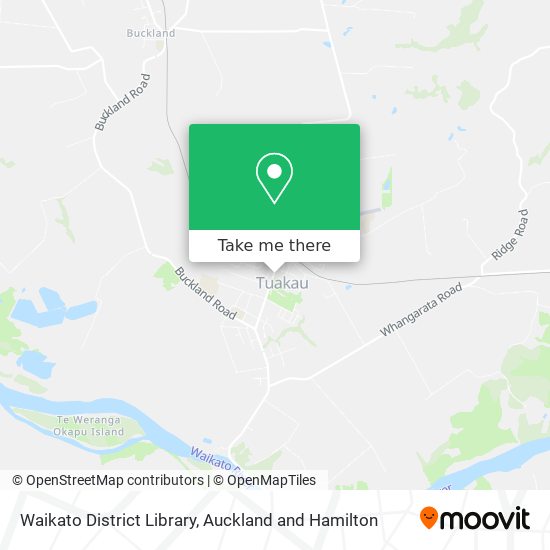 Waikato District Library map