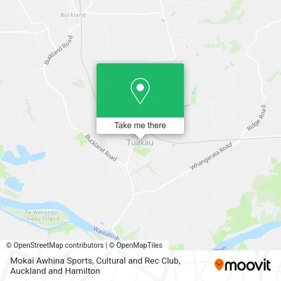 Mokai Awhina Sports, Cultural and Rec Club map