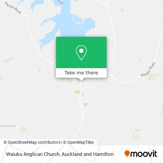 Waiuku Anglican Church map