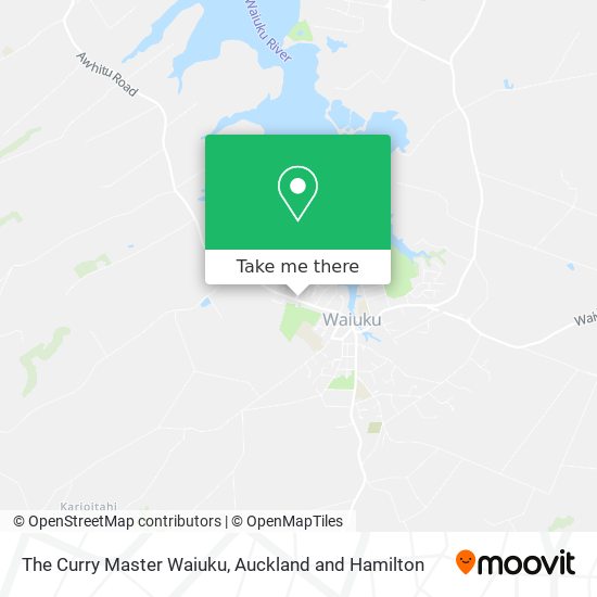 The Curry Master Waiuku map