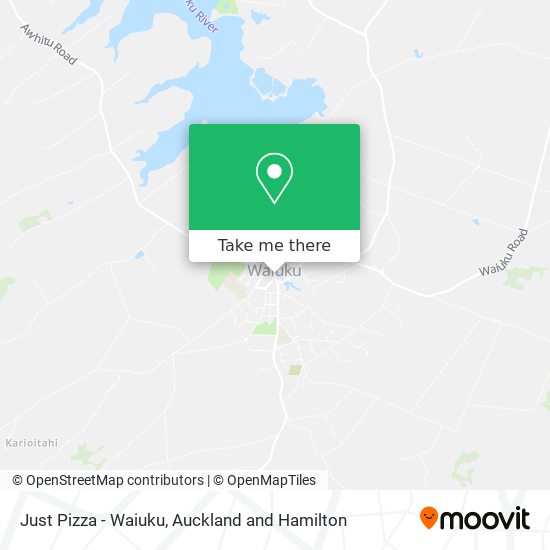 Just Pizza - Waiuku map