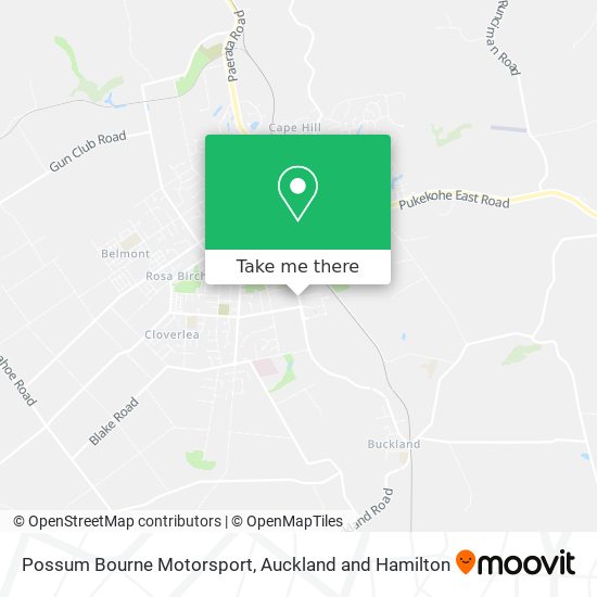 Possum Bourne Motorsport map