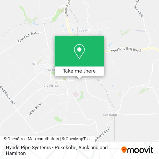 Hynds Pipe Systems - Pukekohe map