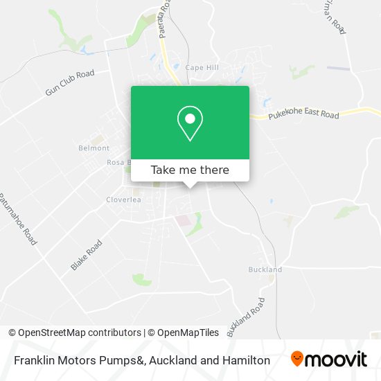 Franklin Motors Pumps& map