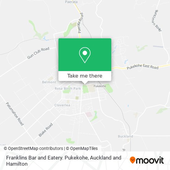 Franklins Bar and Eatery. Pukekohe地图