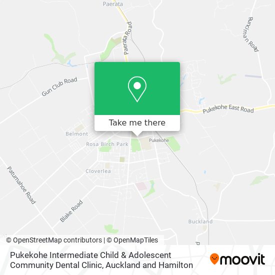 Pukekohe Intermediate Child & Adolescent Community Dental Clinic map