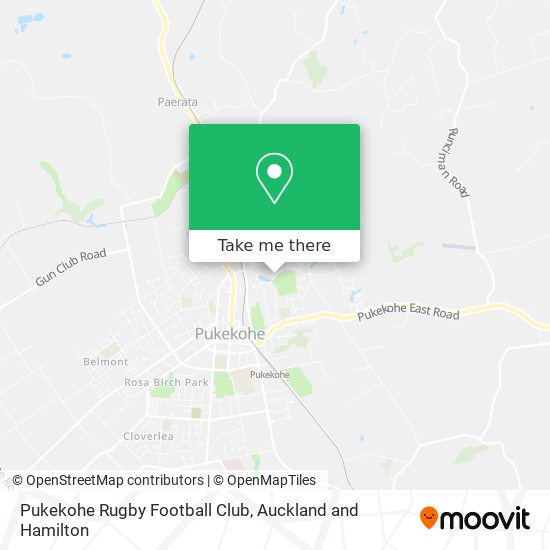 Pukekohe Rugby Football Club map