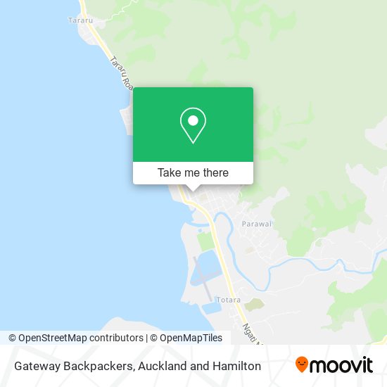 Gateway Backpackers map