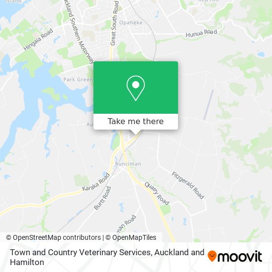 Town and Country Veterinary Services map