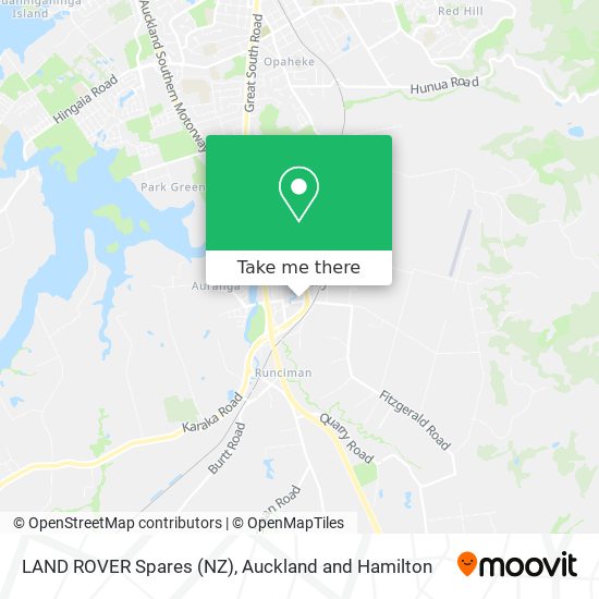 LAND ROVER Spares (NZ) map